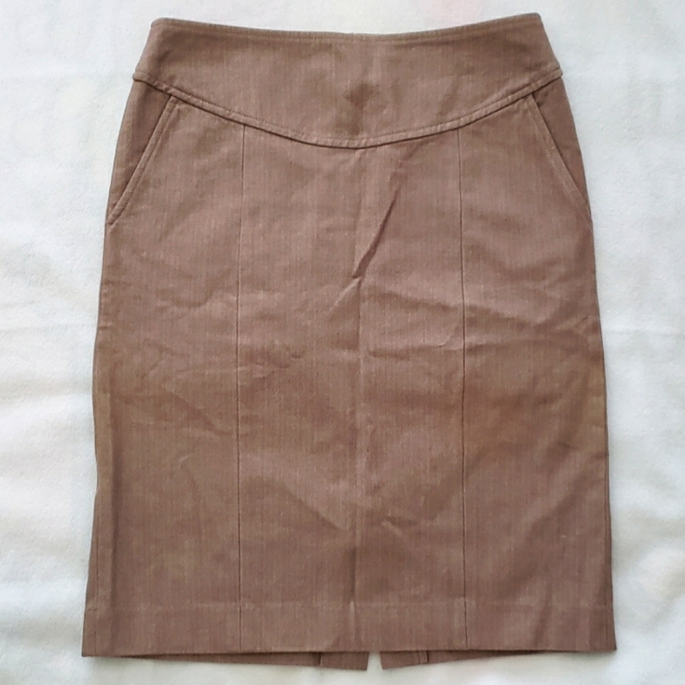 Banana Republic Womens Brown Pencil Skirt
